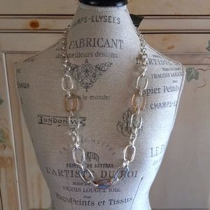 Long Silver Necklace